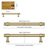 Amerdeco 10 Pack Champagne Bronze Cabinet Pulls 5 Inch(128mm) Hole