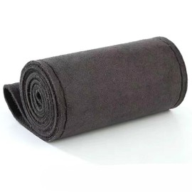 Fit 14.5-15inch Diameter Microfiber Leather Sporty Steering Wheel Cover Universal Fits for 97% Truck,SUV,Cars, Anti-Slip Safety Comfortable Desgin-Suede-Black Carbon Black line