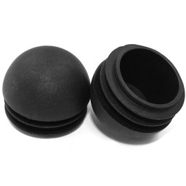 16PCS 1-1/4" Round end caps, Plastic Chair Glides, 32 mm Chair Leg end caps, Tube Insert for Furniture - Floor Protectors, (Black)