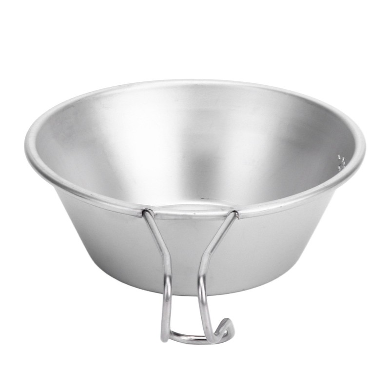 Camping Cup Backpacking Bowl Cup Stainless Steel with Hook Shape