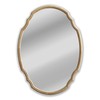 Chloe Lighting Reflection Contemporary Maple Wood Finish Oval Framed Wall