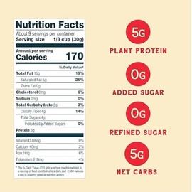 Seven-Sundays Nut Granola Cereal, Rise & Shine Strawberry Banana Nut, 20 Oz Bag(Pack of 2)