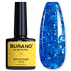 BURANO Glitter Gel Nail Polish, LED UV Nail Gel Shimmer