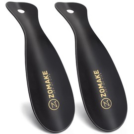 ZOMAKE ZOMAKE Metal Shoe Horn, 2 Pack Stainless Steel Shoehorn 7.5 Inches Portable for Travel Use