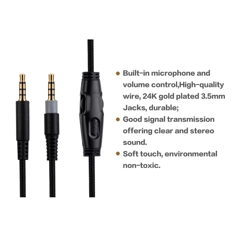HyperX Cloud Alpha Replacement Cable, Compatible with HyperX Cloud Alpha