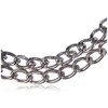 Nobby Chains Choker Two Rows Chrome, 45 cm/ 2.5 mm