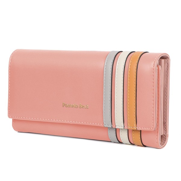 Womens Wallet, RFID Blocking Leather Wallet with Multiple Card Slots