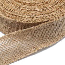 DECORA Natural Wide Burlap Ribbon on Spool for Wedding Decoration DIY Crafting,1.5inch/10 Yard