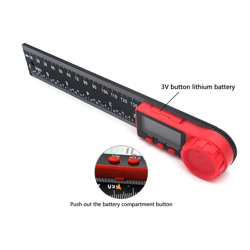 DollaTek 2 in 1 Digital Display Angle Ruler Protractor Digital
