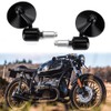 Motorcycle Handlebar Bar End Mirror, Rearview Mirror Universal 7/8" Handle