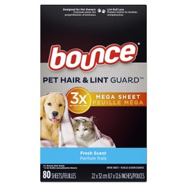 Bounce Sheets Pets 80 Per Box Fresh 2x Size 3x Effectiveness