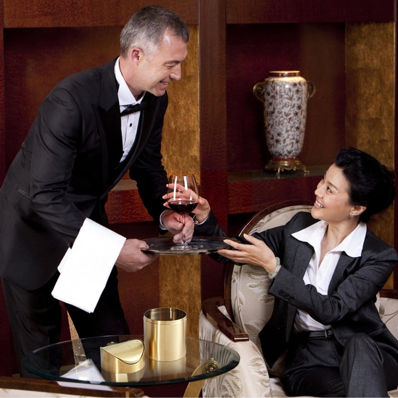 Stainless Steel Trash Can with Swing Lid, Mini Countertop Trash