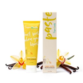 SuperMouth SuperMouth Fluoride Toothpaste - Adults & Kids, Fights Cavities, Whitens, Nano Hydroxyapatite, Dentist Developed, Safe Clean Ingredients, Gentle on Sensitive Teeth, Vitamins D3 & K2, 4 Tasty Flavors