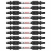BOSCH ITDESQ225B 10-Pack 2-1/2 in. Square #2 Impact Tough Double-Ended