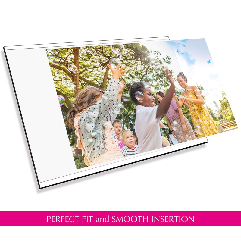 10 Pack 5"x7" Premium Magnetic Picture Pockets Frames Holds 5