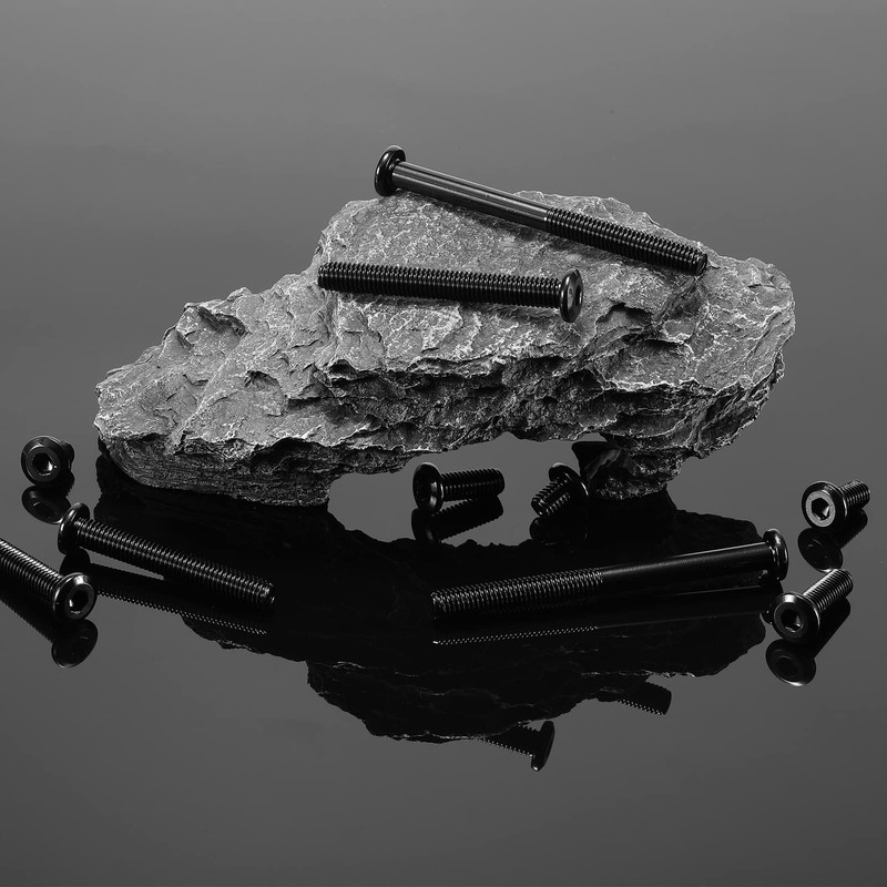 M8 x 80mm 20Pcs Flat Head Hex Socket Cap Screws