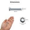 M6 (6mm x 40mm) Cup Square Carriage/Coach Bolt & Nut