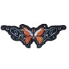 Lethal Threat Embroidered Patch Orange Butterfly Iron / Sew On  Biker ST31029