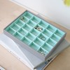 Stackers Dove Grey & Mint Classic Medium Jewellery Box Trinkets