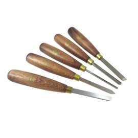 Crown Hand Tools 299 5 Piece Micro Lathe Turning Tools M42 High Speed Steel Overall size 7”