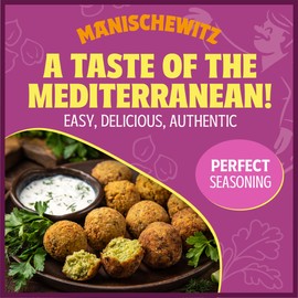 Manischewitz Mediterranean Falafel Ball Mix, 6.4oz (6 Pack) | All Natural | Sugar Free | Good Source of Protein | Wholesome & Nutritious