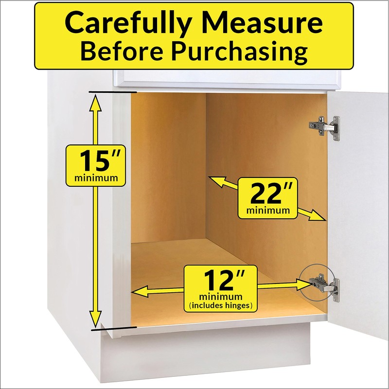 LYNK PROFESSIONAL® Pull Out Under Sink Kitchen Cabinet Organizer -