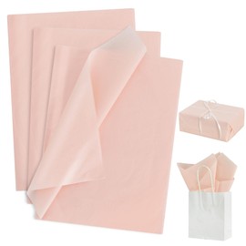 BEISHIDA 100 Sheets Grey Pink Tissue Paper, Grey Pink Wrapping Paper, Tissue Paper for Gift Bags, 14"x20"Gift Wrap Tissue Paper Bulk for DIY Crafts Gift Wrapping Birthday Wedding Holiday Paper Flowers