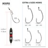 Booms Fishing TR1 Tokyo Rig Kit with Hooks, 4pack 1/4oz