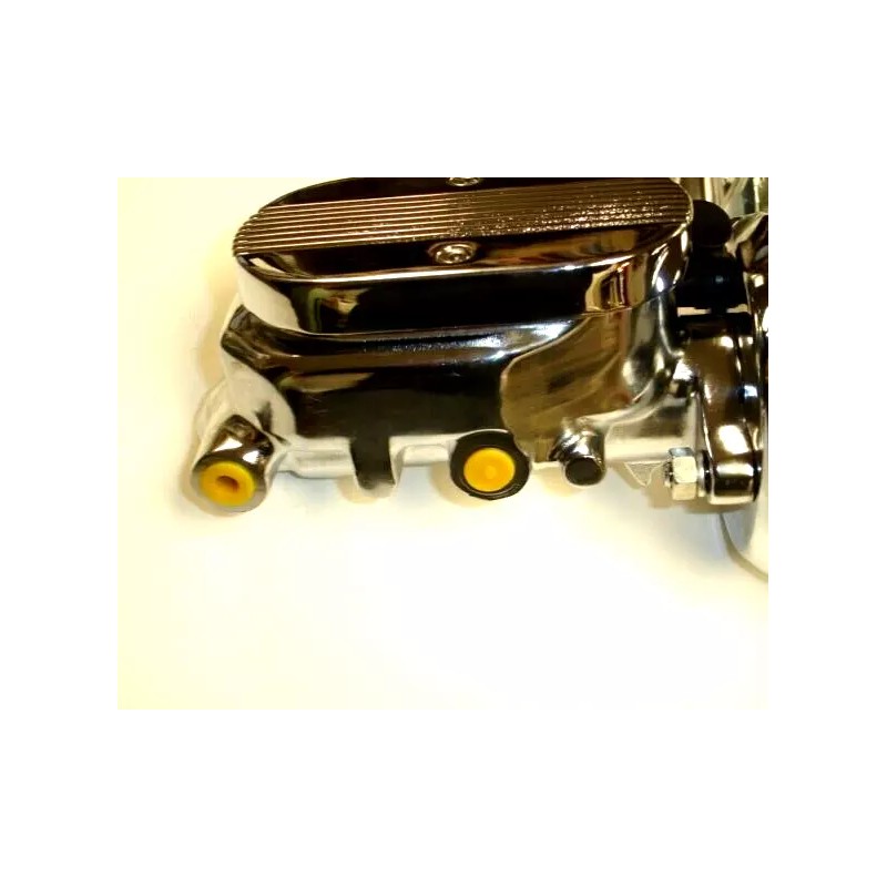 Top Quality 1 1/8th Aluminum Brake Master Cylinder Finned Flat