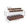12pcs Coffee Bean Storage Tubes Glass Sealed Dosing Coffee Bean