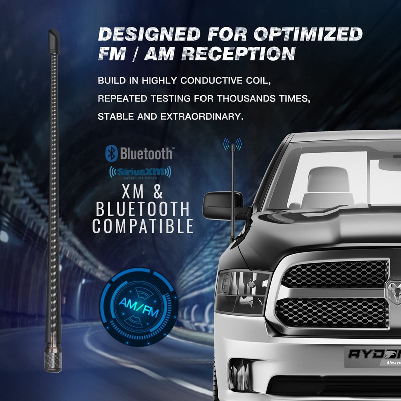 RYDONAIR Short Antenna Compatible with Dodge Ram 1500 2500 3500