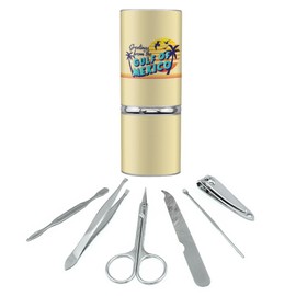 GRAPHICS & MORE Gulf of Mexico Postcard Stainless Steel Manicure Pedicure Grooming Beauty Care Travel Kit