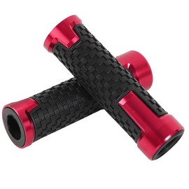 TKY Bike Grips Bike Handle Custom Rubber Rubber Non-Slip 22.2mm Bar Ends (Red)