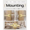 Leydebong 1 Pack Gold Door Handles, Keyless Privacy Door Levers