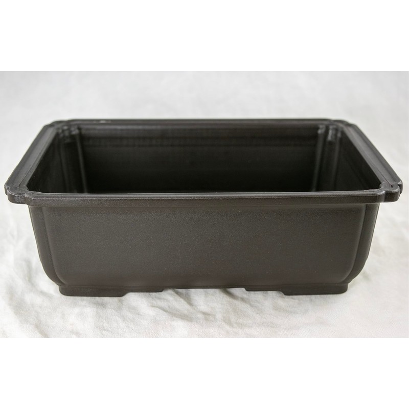 Yubonzai Japanese Heavy Duty Dark Brown Rectangular Plastic Bonsai Training