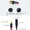 LFHUKEJI 3.5mm 1/8 inch to XLR Male Microphone Unbalanced Cable,TRS