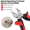 Sharp-Tec Wire Cutters 200mm, 8-inch Diagonal Cutting Pliers with Anti-Slip