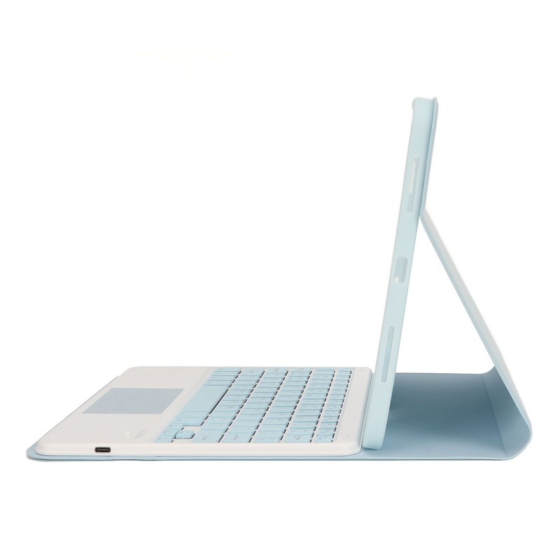 Tablet Case with Magnetic Keyboard Pencil Holder Touchpad for IOS