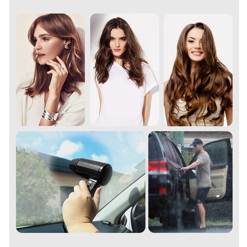 12 V Car-Styling Hair Dryer Hot & Cold Blow Dryer
