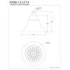 Kingston Brass KX362 Shower Scape 6-Inch Round 2-Function ABS Shower