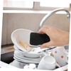 NOLITOY Scrub Black Kitchen Sponge Pads 2 Sides Dishwashing Sponge