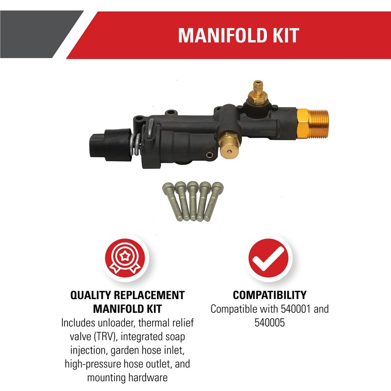 Simpson Cleaning 7112336 Manifold Replacement Kit for AAA 540001 and