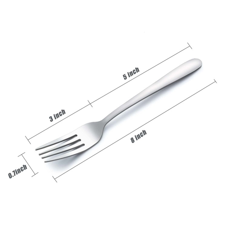 Gymdin 24 Pieces Dinner Forks, Forks Silverware(8 inches), Food Grade