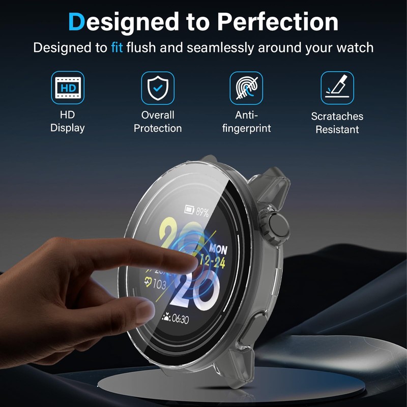 Haofun Pack of 2 Case for Coros Pace 3 Protective