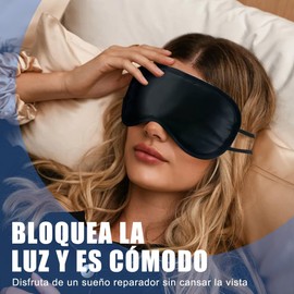 20 Piezas Antifaz para Dormir,Sleep Mask 360° de Oscurecimiento,Mascara para Dormir con Banda Elástica,Sueño Profundo,Suave y Cómodo,Respirable,para Oficina,Viajes (18.5×8.5cm) (Negro)
