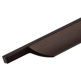 Gedotec LUCY Cabinet Handle, Aluminium Furniture Handle, Vintage Handle Strip, Coffee Brown Matt, Drawer Handle Kitchen for Screwing, Kitchen Handle for Cabinet Door, 1 Piece, Design Profile Handle,