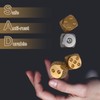 10 Pieces Metal Dice Sets, Aluminium/Copper Dice, Six-Sided Dice Game