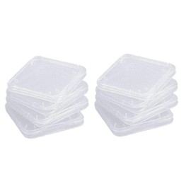 10Pcs Transparent Universal SD Card Storage Case Durable SDHC Memory Card Holder Box Computer Components Memory Card Cases Memory Card Accessories
