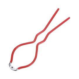 uxcell 1Pcs 10.8" x 3.1" Bottle Wrench Jar Opener Wrench Canning Jar Wrench Made of Plastic and Stainless Steel Red