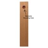 Analog Wall Thermometer with Fahrenheit Scale 7.1 inch tall (Black